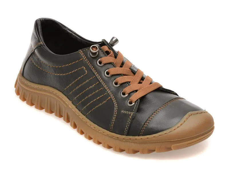 Pantofi GRYXX negri, EV2967, din piele naturala