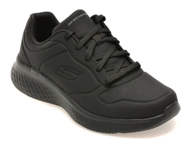 Pantofi sport SKECHERS negri, SKECH-LITE PRO, din piele ecologica