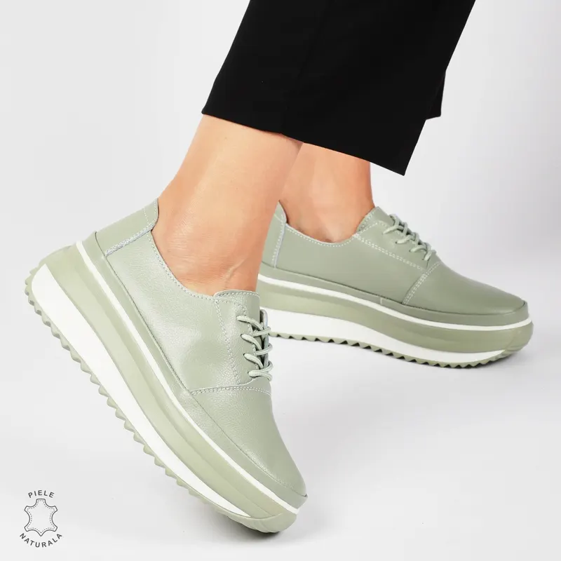 PANTOFI CASUAL Dama Piele Naturala CU SIRET CRL1439 BARILLA