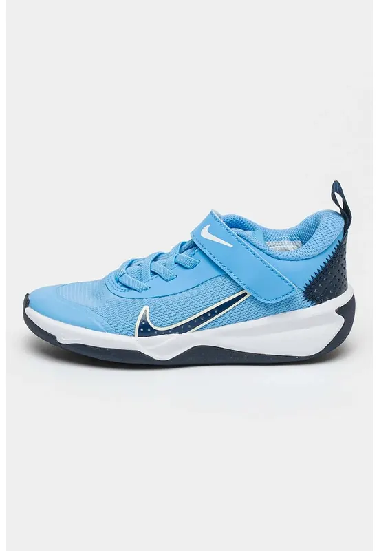 Pantofi Omni Multi-Court cu inchidere velcro pentru tenis - Albastru pastel/Alb optic/Bleumarin