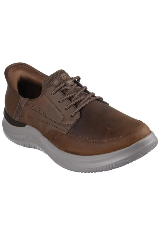 Pantofi sport Hasting Rory Slip-ins® din piele si piele ecologica - Maro