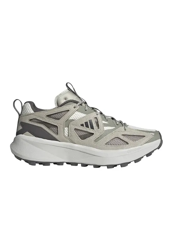 Pantofi sport wedge cu garnituri de piele intoarsa Kantai - Maro/Kaki
