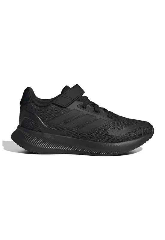 Pantofi sport Runfalcon 5 din plasa cu logo si velcro - Negru