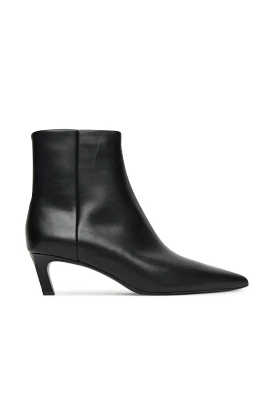 Botine dama 305525246 - piele naturala - negru - Negru