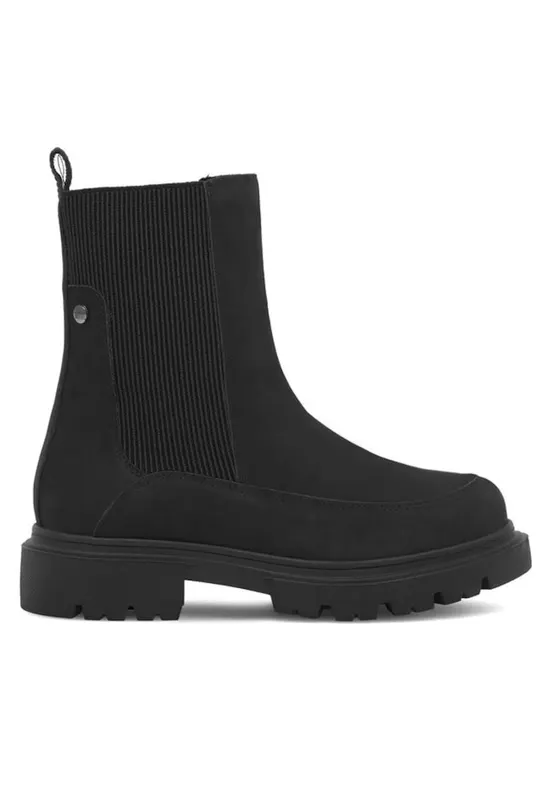 Botine dama - 590558817490539 - Piele naturala/Piele nabuc - Negru