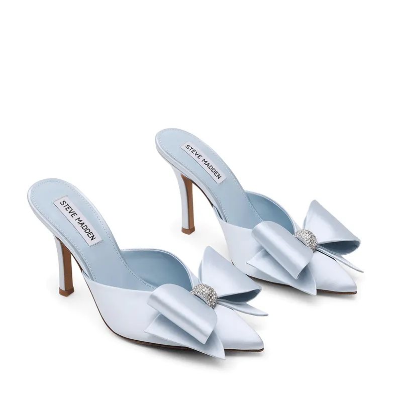 Saboți femei Steve Madden Destini albstru deschis cu accesoriu deco 1461DSTDESTINIAZ — imaginea 2