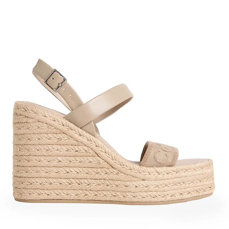 Sandale cu platformă femei Calvin Klein taupe 2371DS2901TA