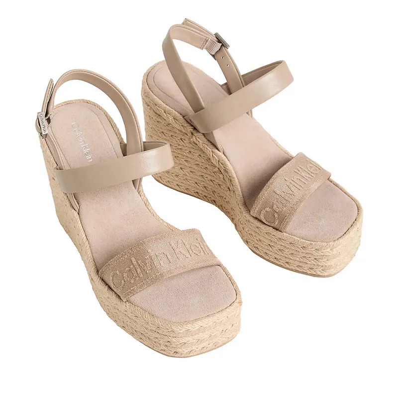 Sandale cu platformă femei Calvin Klein taupe 2371DS2901TA — imaginea 2