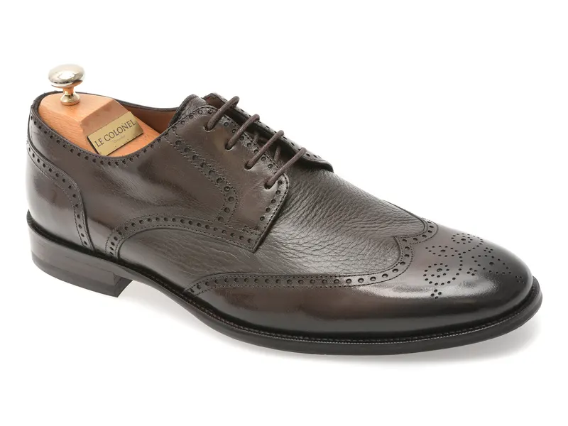 Pantofi eleganti LE COLONEL maro, 40944, din piele naturala