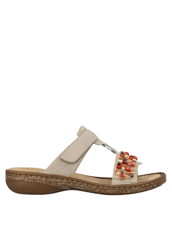 Papuci casual - dama - ANTISTRESS - 62815-62 bej - piele ecologica