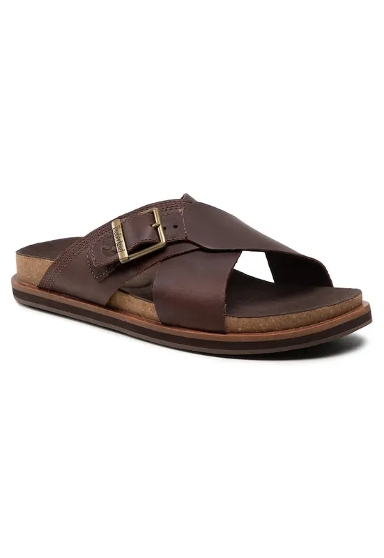 Slapi barbati TB0A41A1V131 - Piele naturala - Maro - Maro