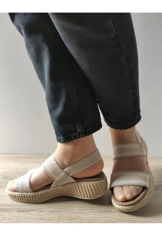 Sandale Casual Dama Jana 28760-44 Bej - Bej - Bej