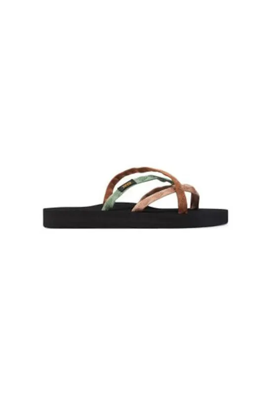 Papuci flip-flop dama 6840 - Textil - Multicolor - Multicolor