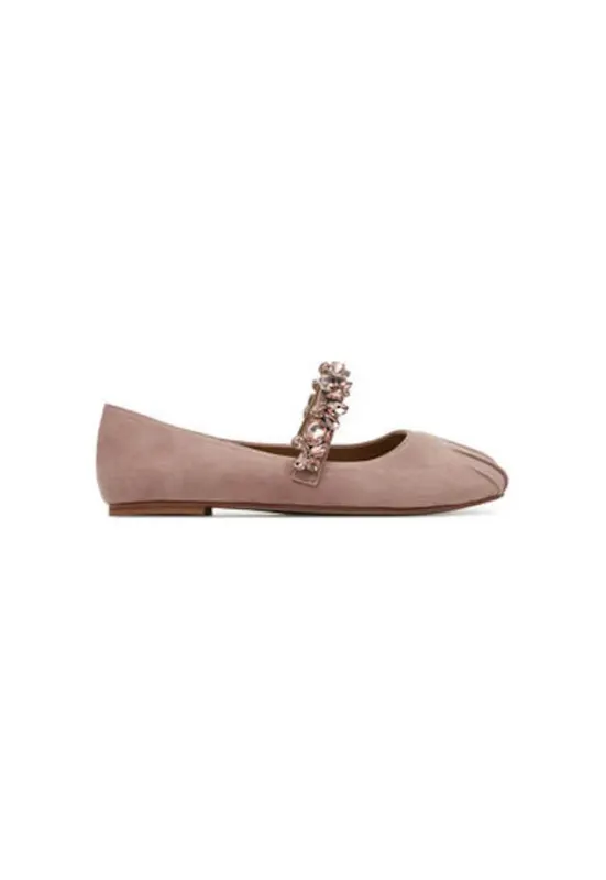 Balerini V250531 - Piele naturala - Roz - Roz
