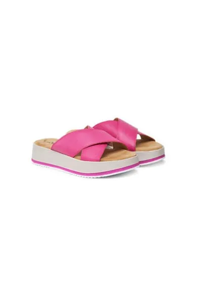 Slapi dama - 5-27262-44 532 - S Oliver - Piele naturala - Roz