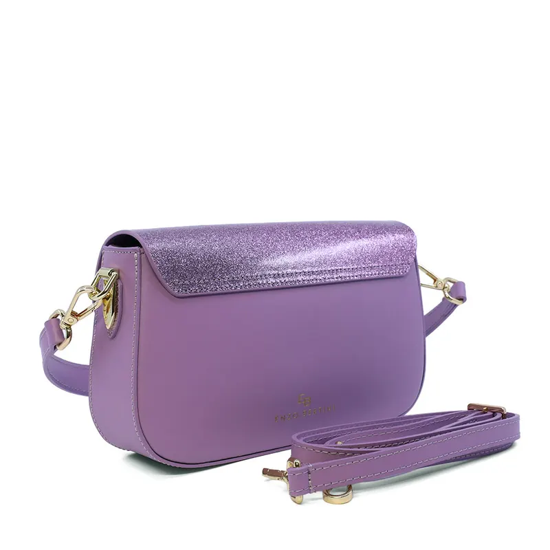Poșetă satchel femei Enzo Bertini roz din piele 154POSP3739GRO — imaginea 2