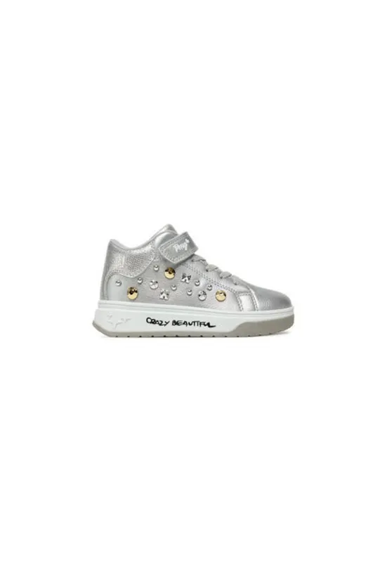 Adidasi pentru fete - 305463890 - piele ecologica - gri