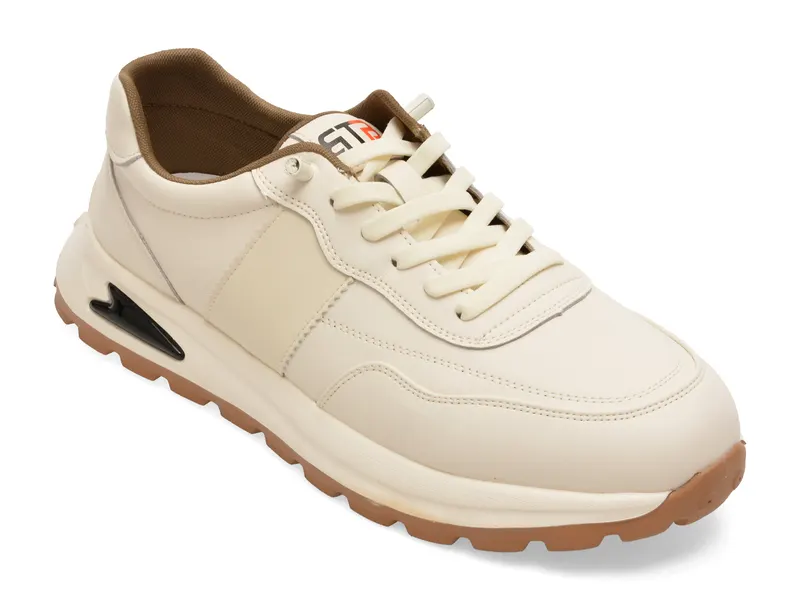 Pantofi sport BITE THE BULLET albi, A86029, din piele naturala
