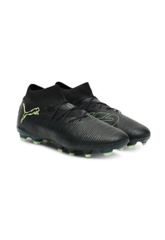 Pantofi fotbal barbati - material sintetic - verde/negru