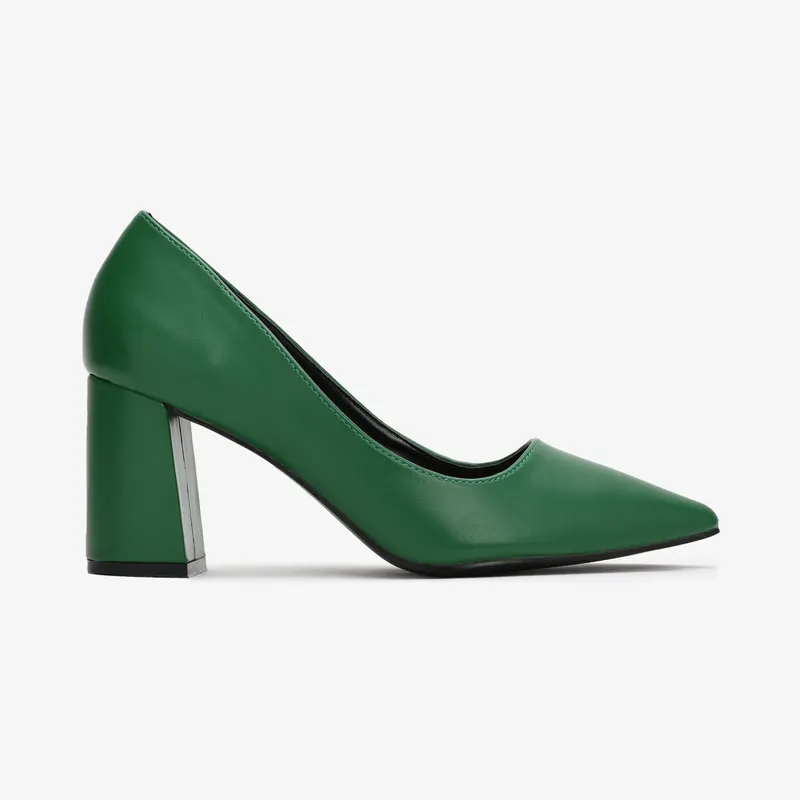 Pantofi Eleganți dama din Piele Ecologică CRL0545 VERDE