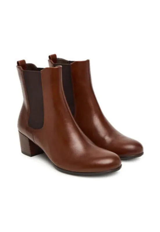 Botine dama - 305537713 - piele naturala - maro