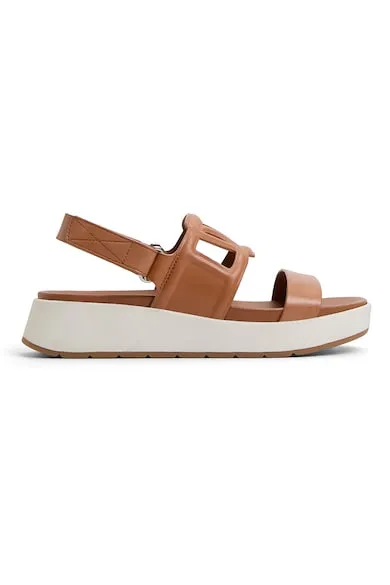 Sandale flatform de piele Onuvia - Maro