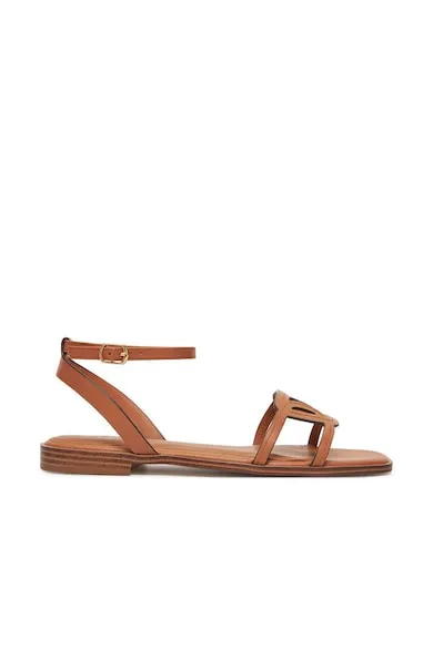 Sandale dama - 13966689 - Piele naturala - Maro