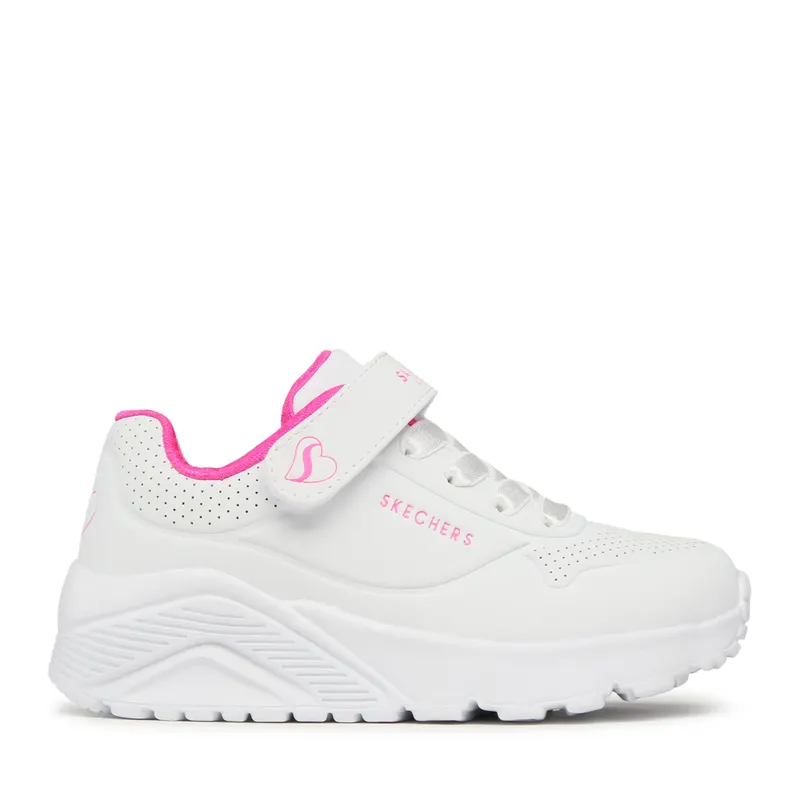 Pantofi sport fete Skechers Uno Lite albi 1961FP310451LA