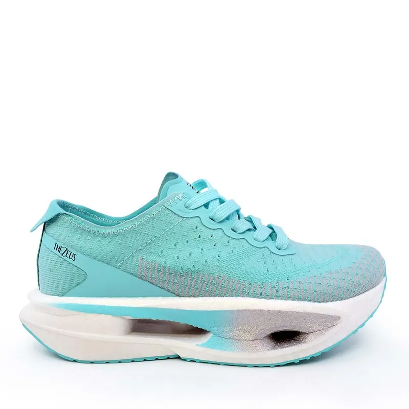 Sneakers ultraușori femei Thezeus turcoaz din textil 33761DPS25622TU