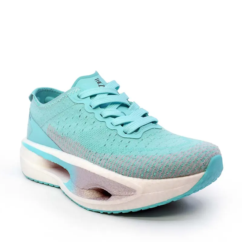 Sneakers ultraușori femei Thezeus turcoaz din textil 33761DPS25622TU — imaginea 2