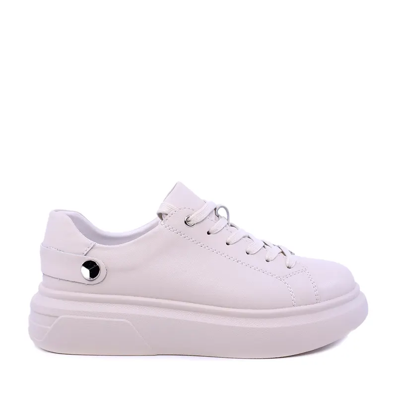 Sneakers ușori femei bej din piele 1991DP2410BE