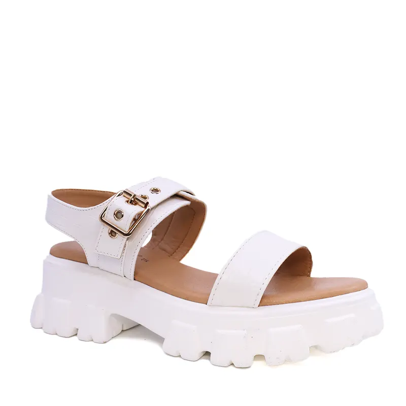 Sandale chunky femei Solo Donna albe din sintetic 2547DS8049CA — imaginea 2