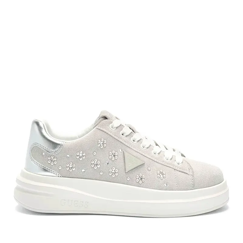 Sneakers femei Guess Elbina gri cu logo 911DPFLJE12VGR