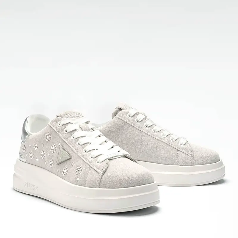 Sneakers femei Guess Elbina gri cu logo 911DPFLJE12VGR — imaginea 2
