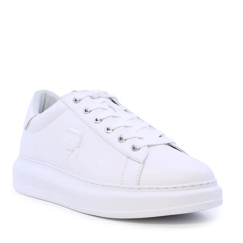 Sneakers bărbați Karl Lagerfeld Kapri Mens NFT Relief albi din piele 2052BP52570A — imaginea 2