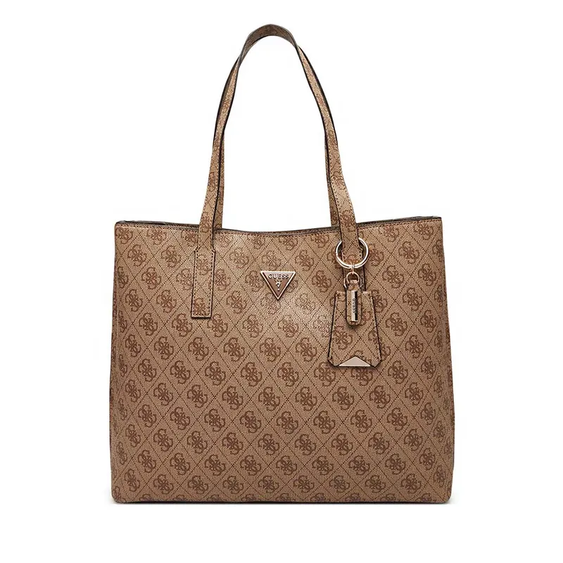 Poșetă tote femei Guess Meridian bej cu logo 912POSSHWSG6974230BE