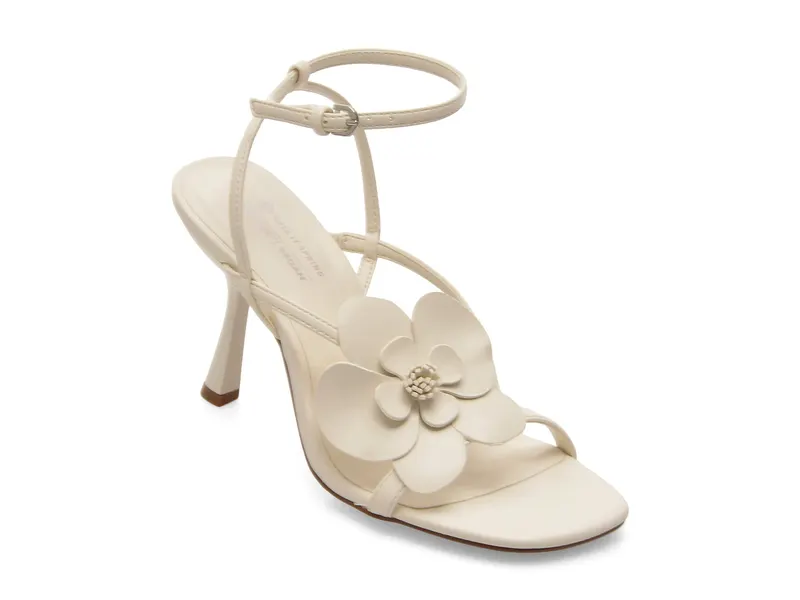 Sandale elegante CALL IT SPRING albe, KALYAA 102, din piele ecologica