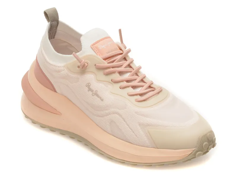 Pantofi sport PEPE JEANS roz, LS60052, din material textil