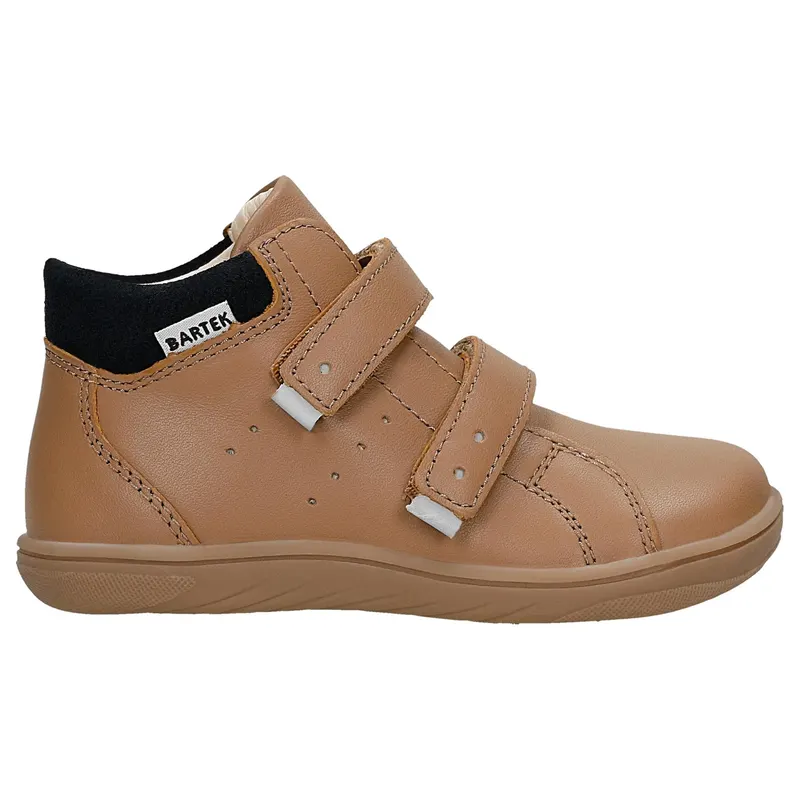 Botine barefoot din piele bej BARTEK 86309-54