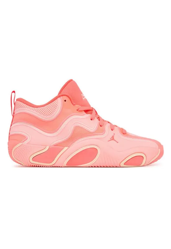 Pantofi sport barbati - baschet - roz portocaliu - textil