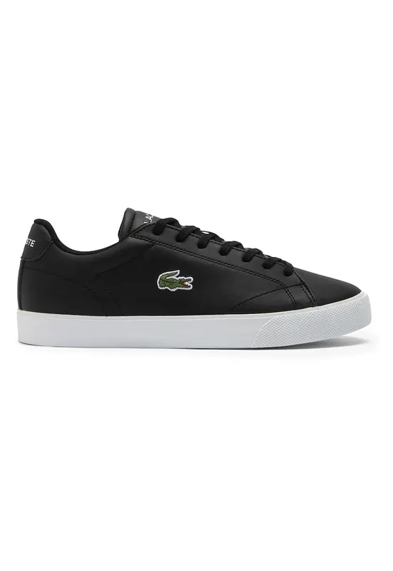 Pantofi sport din piele cu garnituri din material sintetic - Negru