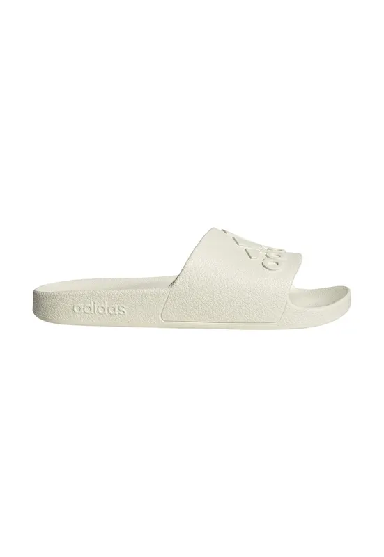 Papuci cu logo Adilette - Crem