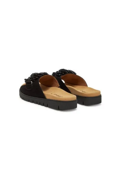 Slapi dama - 63.740.17 - Piele naturala - Negru