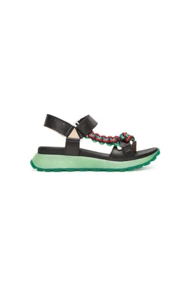 Sandale dama - HV253898 - Piele naturala - Negru - Negru