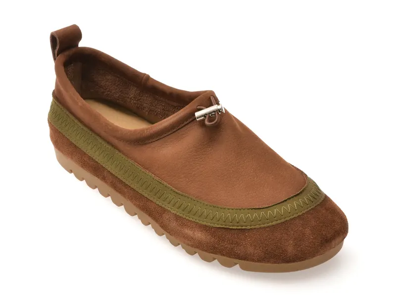Pantofi sport maro, 1968, din nabuc