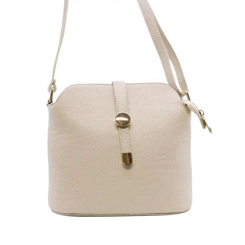 Poșetă crossbody femei Luca di Gioia bej din piele 144POSP1079BE