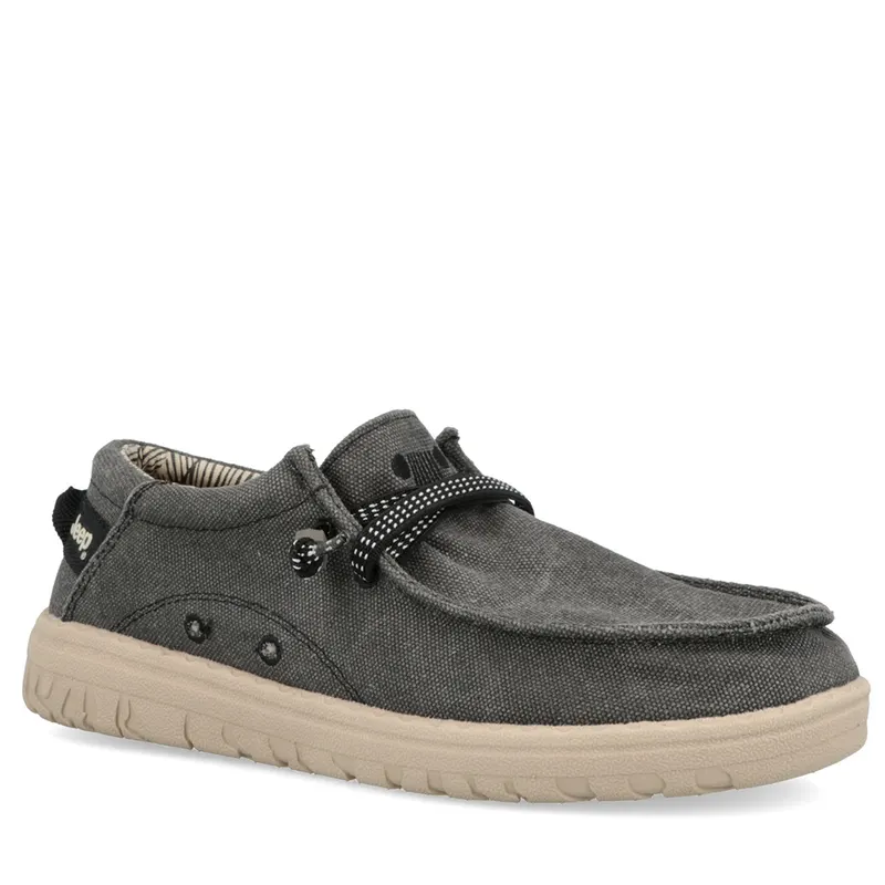 Mocasini ușori bărbați Jeep Samoa Wallabee negri 3951BM61110N — imaginea 2