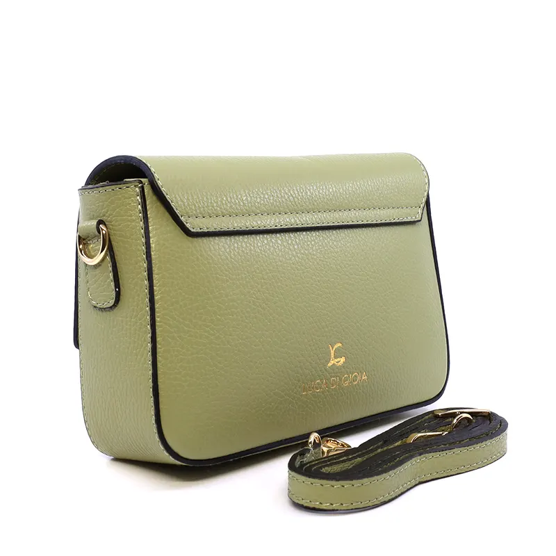 Poșetă crossbody femei Luca di Gioia verde din piele 144POSP3700V — imaginea 2