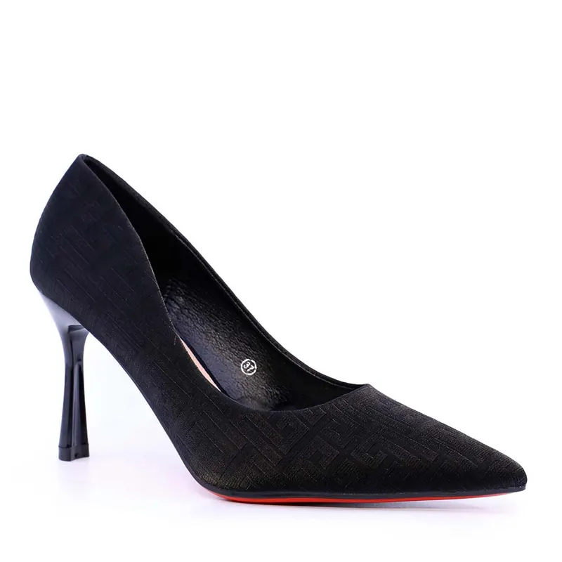 Pantofi stiletto femei Solo Donna negri 1162DP0610N — imaginea 2