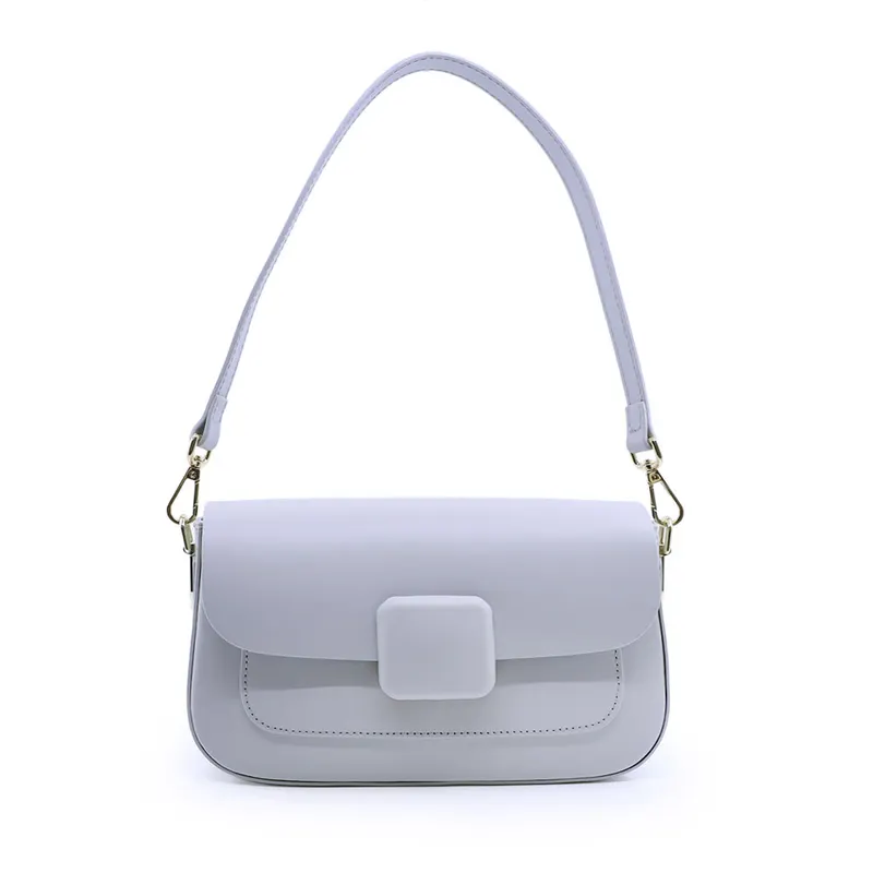 Poșetă satchel femei Enzo Bertini gri din piele 154POSP3739GR